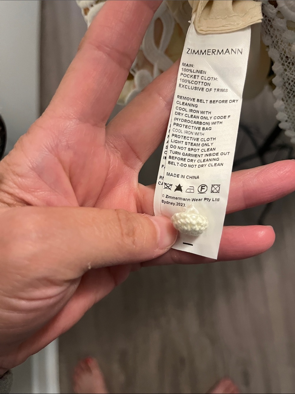 Zimmermann Pastel Floral Lace-Trim Mini Dress - Picture 12 of 12